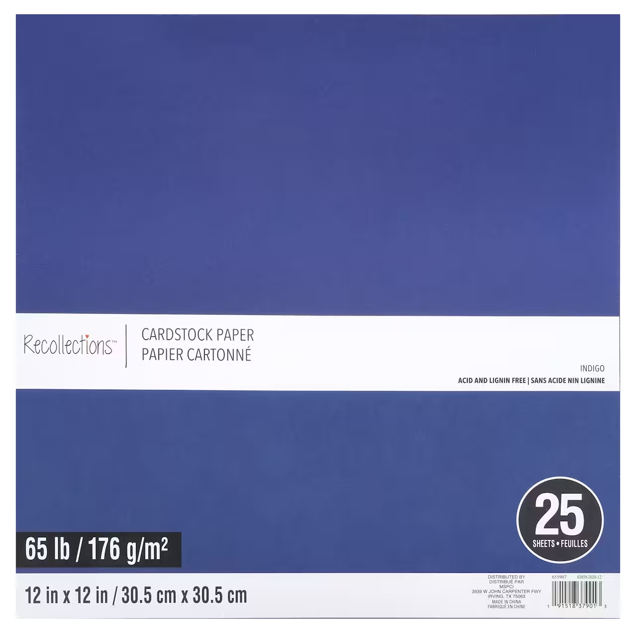 Recollections™ 12" x 12" Cardstock Paper - Indigo